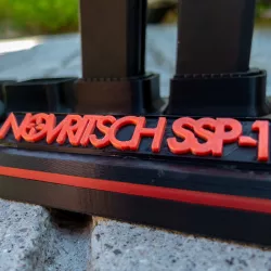 Novritsch SSP-1 Airsoft Pistol Display Stand (& SSP-5 Logo)