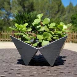 Origami flower pot