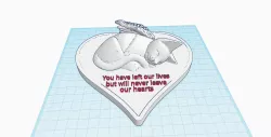 PET MEMORIAL Sleeping Angel Cat wings Heart Plaque Statue Figurine,  remembrance, commemoration, memorial gift