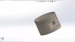 Piston engine keychain