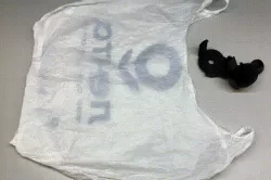 Plastic bag roller