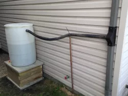 Rain Barrel Water Diverter for 2-5/8" square downspout