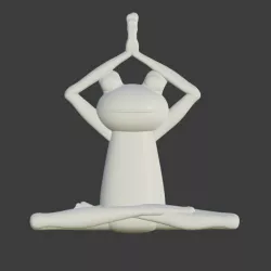 Rana meditando - pose 1 de 3