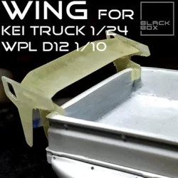 Rear Wing for WPL D12 and 1/24 Suzuki Carry Style Kei truck modelkit