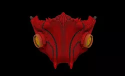 red hood (blood dragon) mask 3d models