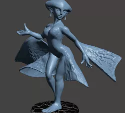 RUTO - ZORA PRINCESS LEGEND OF ZELDA SEXY FISH GIRL Ultra Detailed - SEXY STL for 3D printing