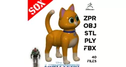 Sox 3d model Cat Disney Pixar Lightyear Robot Companion Character Toy from movie