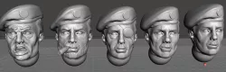 Space Commando Heads
