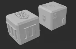 SPACE DWARF DICE TOKEN JUDGE SQUAAT VOTANN TOKEN
