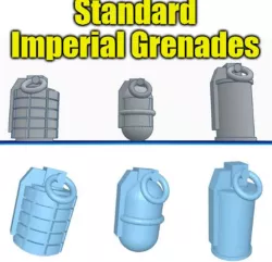 Standard Imperial Hand Grenades - Frag, Krak, Smoke & Gas
