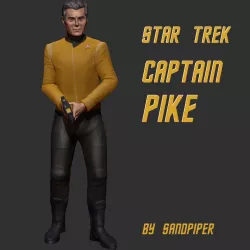 Star Trek Captain Pike figurine