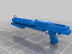 Star Wars DC15-S blaster rifle with folded stock from Revenge of the Sith on 1:12 1:6 and 1:1 scale