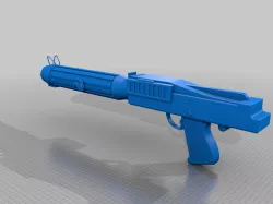 Star Wars DC15-S blaster rifle without stock from Revenge of the Sith on 1:12 1:6 and 1:1 scale