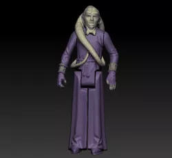 STAR WARS .STL BIB FORTUNA .3D ACTION FIGURE .OBJ KENNER STYLE.