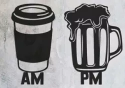 stencil AM PM
