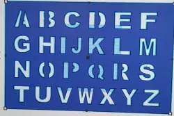 Stencil letter