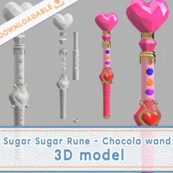 Sugar Sugar Rune Chocola wand | 3D Model file