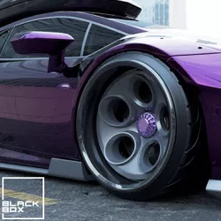 Supercar 2 Style Wheels: Front and Rear Set