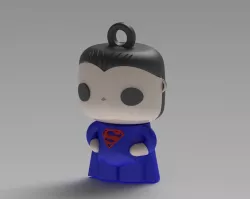 SUPERMAN FIGURE KEYCHAIN