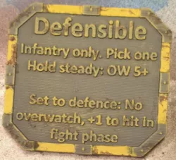 Terrain Tokens for 40k 9th ed