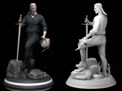 The Witcher Henry Cavill 3D Printable