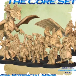 The Wizards & Beasts - DnD 5E Races Riding Dragon, Griffin, Hoser, Dog