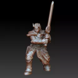 Tiefling paladin 2h sword
