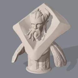 Tiefling Warlock Bust and Model