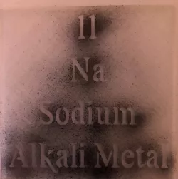 Tile Stencil - Periodic table - Element - 11 Na Sodium