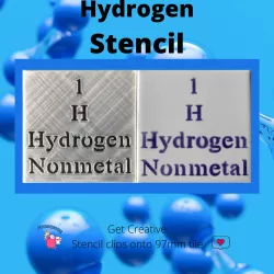 Tile Stencil - Periodic table - hydrogen