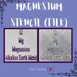Tile Stencil - Periodic table - Magnesium