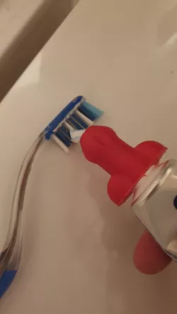 Toothpaste dick topper