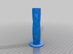 Twistet vase round foot