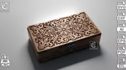 V-Carved Rectangular Jewelry Box 2- Files for CNC and 3D Printer