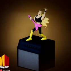 Valhallen Dexter’s Lab Justice Friends Statue STL