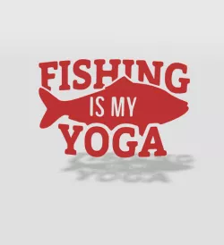 wall decor fishing is my yoga