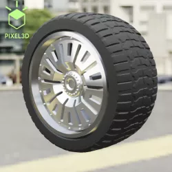 WHEEL FOR CUSTOM TRUCK 26M-R7 (FRONT AND DOUBLED BACK)