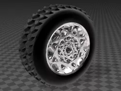 wheel - tire  rc car with rim  + split version