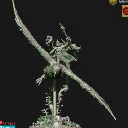 Wood Elf mage on eagle king
