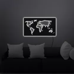 World map wall art