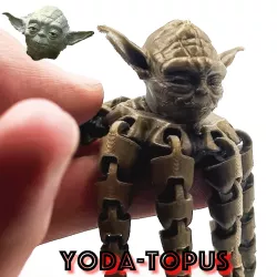 YODA-TOPUS FLEXI PRINT-IN-PLACE OCTOPUS STAR WARS