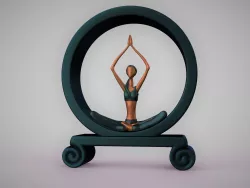 YOGA GIRL STATUE