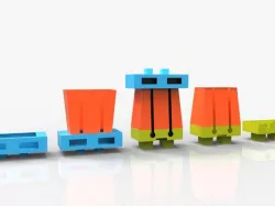 - 1 object -  5 different toys