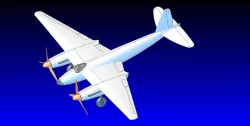 British WWII Mosquito Bomber Aircraft Solid Assembly