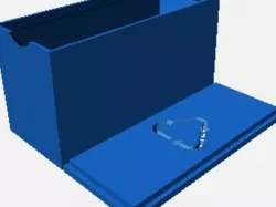Customizable card box with recycle symbol lid