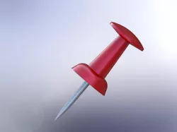 Drawing Pin 3D Model.