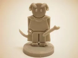 FlatMinis: Tiefling Warlock