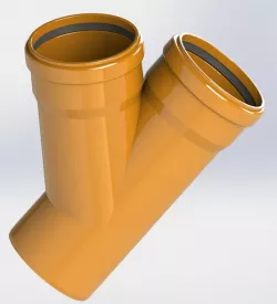 KG pipe junction DN 110/110mm 45°