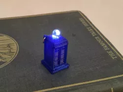 LED Tardis charm/earring