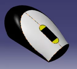 Mouse- using wireframe & surface design catia